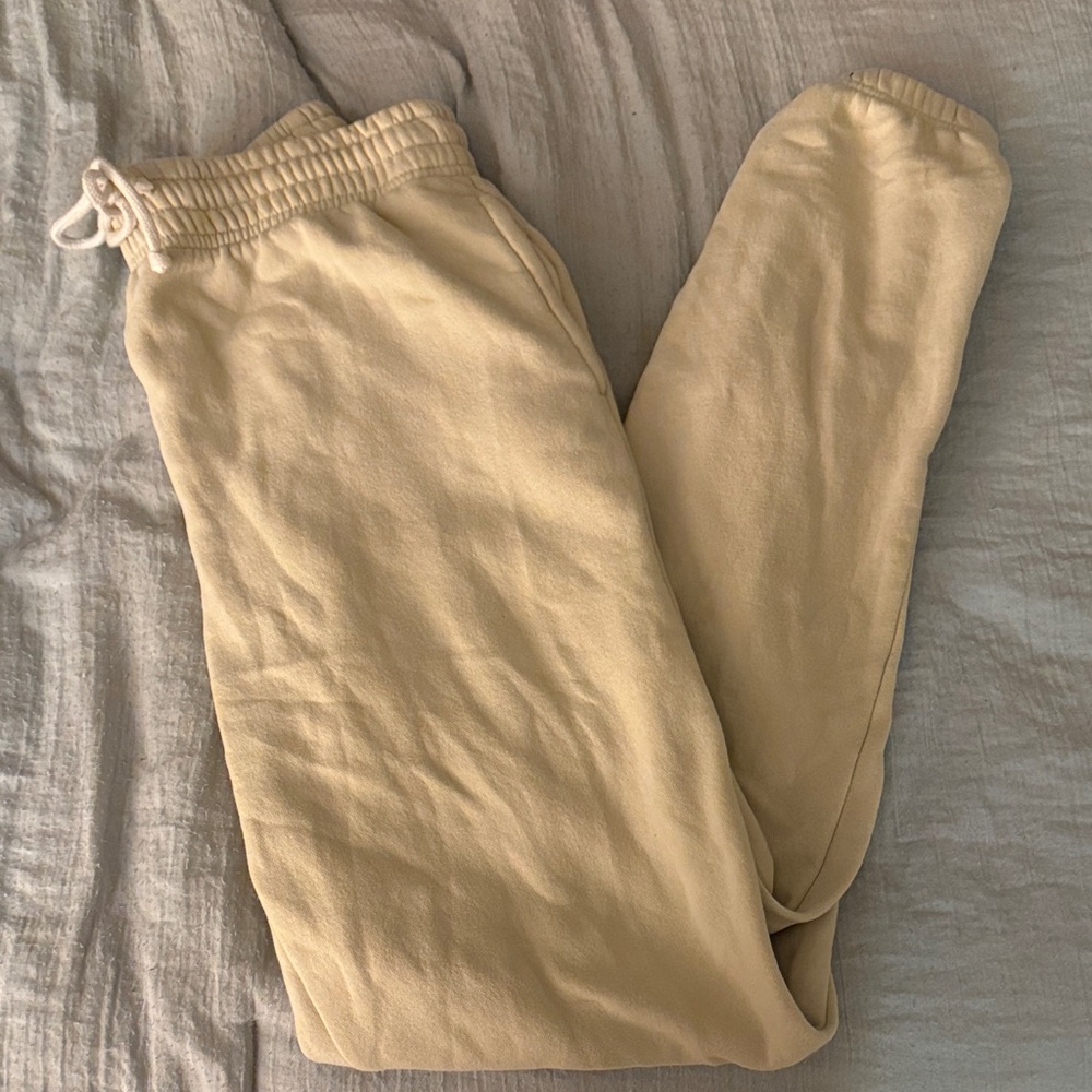Urban Outfitters Light Yellow Sweatpants